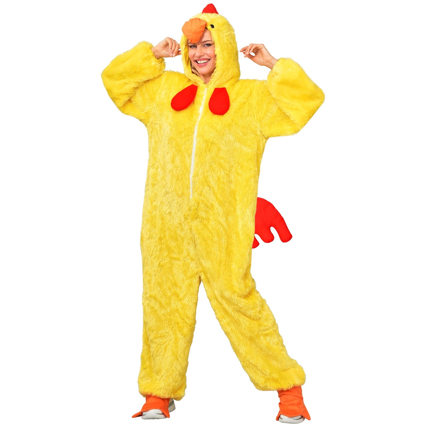 "HUHN EXTRA WEICHES PLÜSCHKOSTÜM" (Overall mit Kapuze) – Ansicht 3