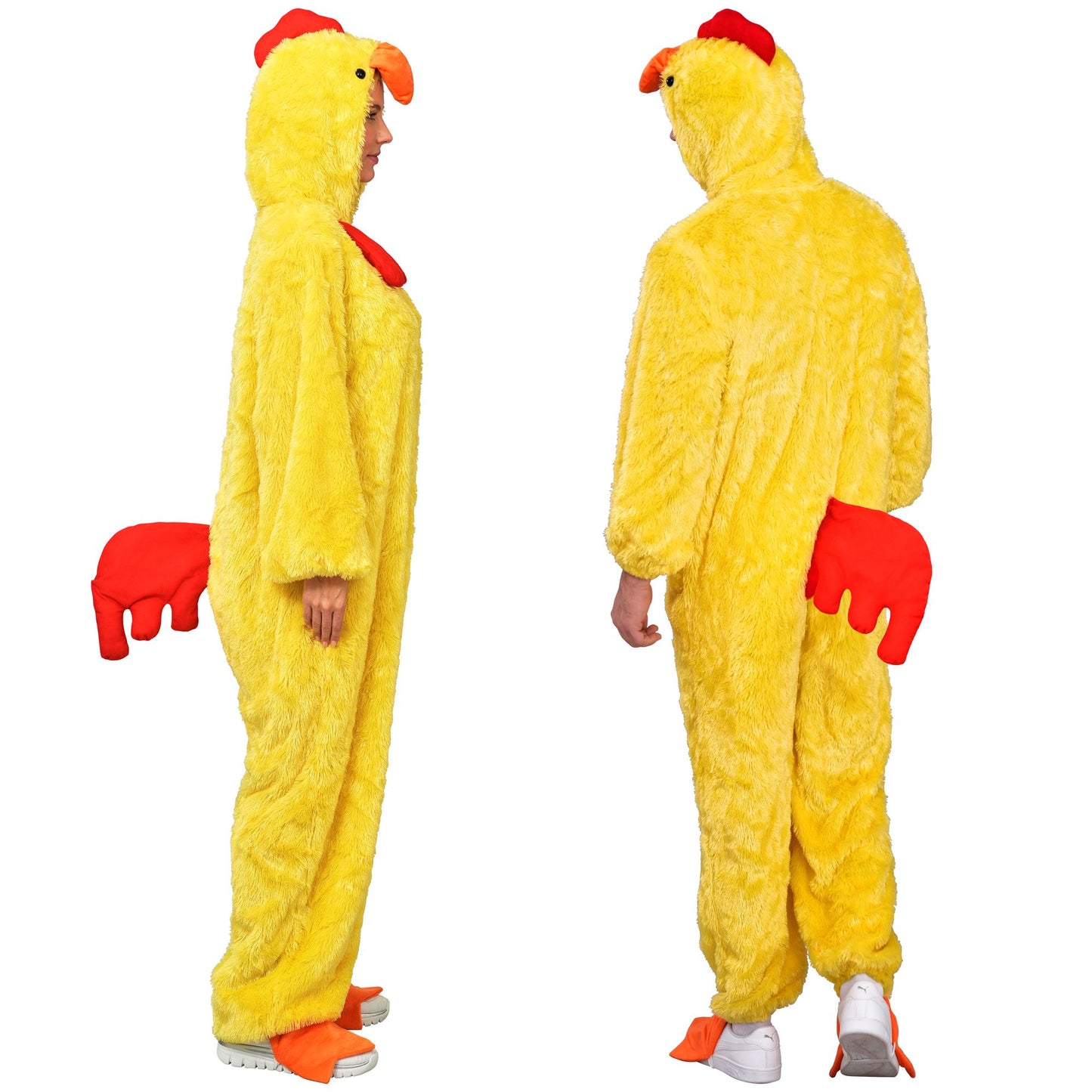 "HUHN EXTRA WEICHES PLÜSCHKOSTÜM" (Overall mit Kapuze) – Ansicht 4