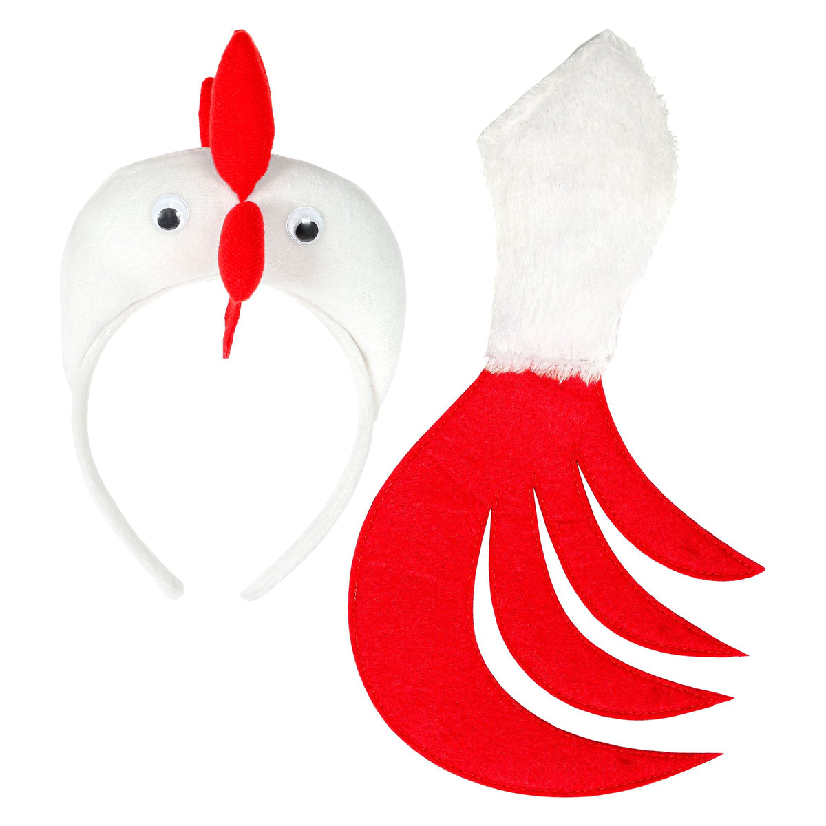 "HUHN" (Haarreif, Schwanz) – Vorderansicht
