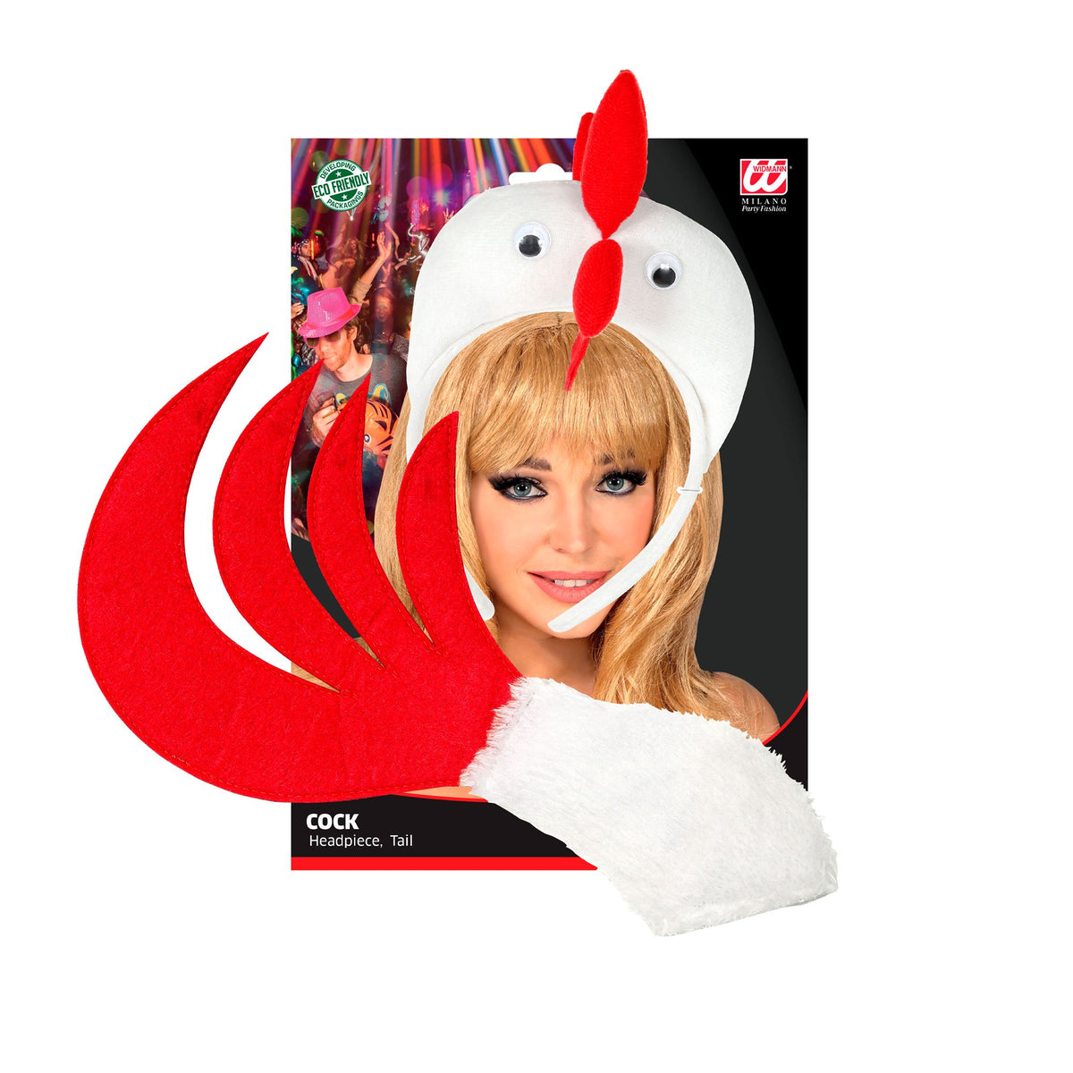"HUHN" (Haarreif, Schwanz) – Detailansicht