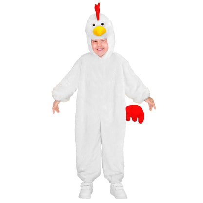 "HUHN SOFT PLÜSCHKOSTÜM" (Overall mit Kapuze) – Detailansicht