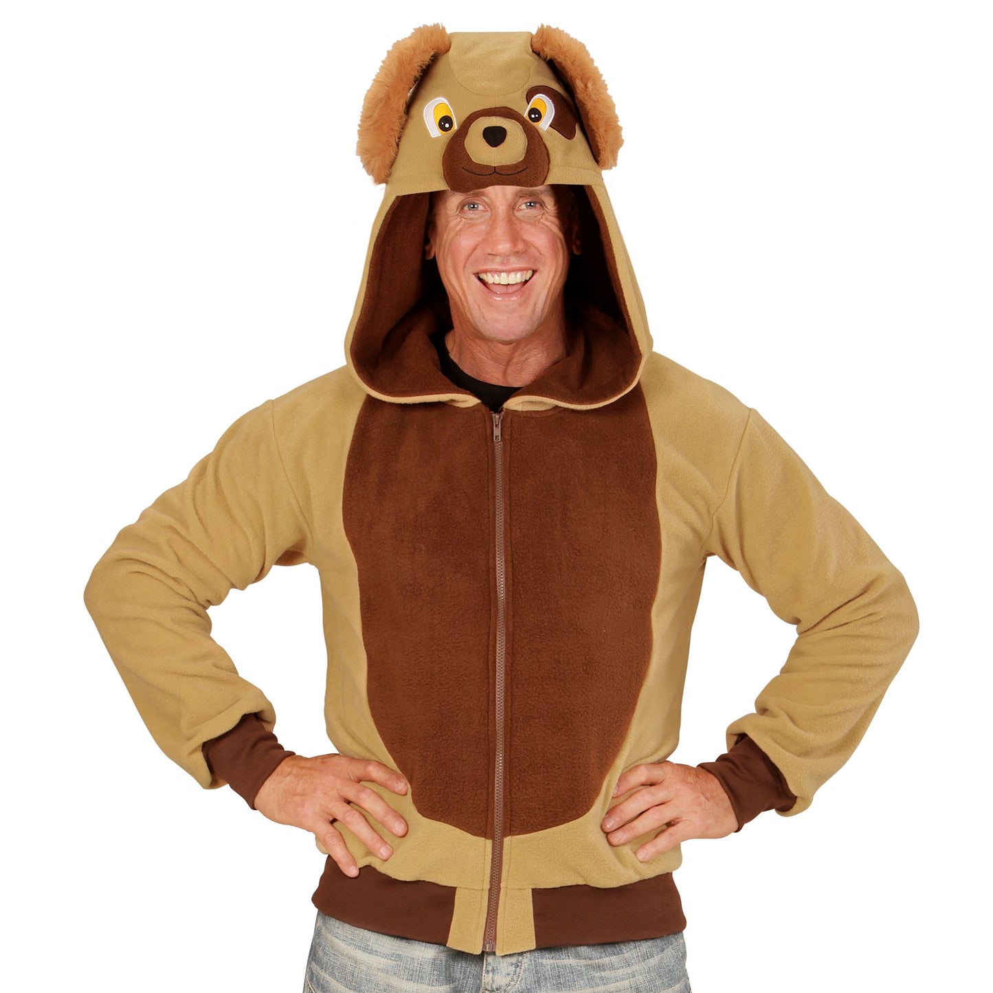 "HUND" (Fleecejacke mit Kapuze) – Ansicht 3