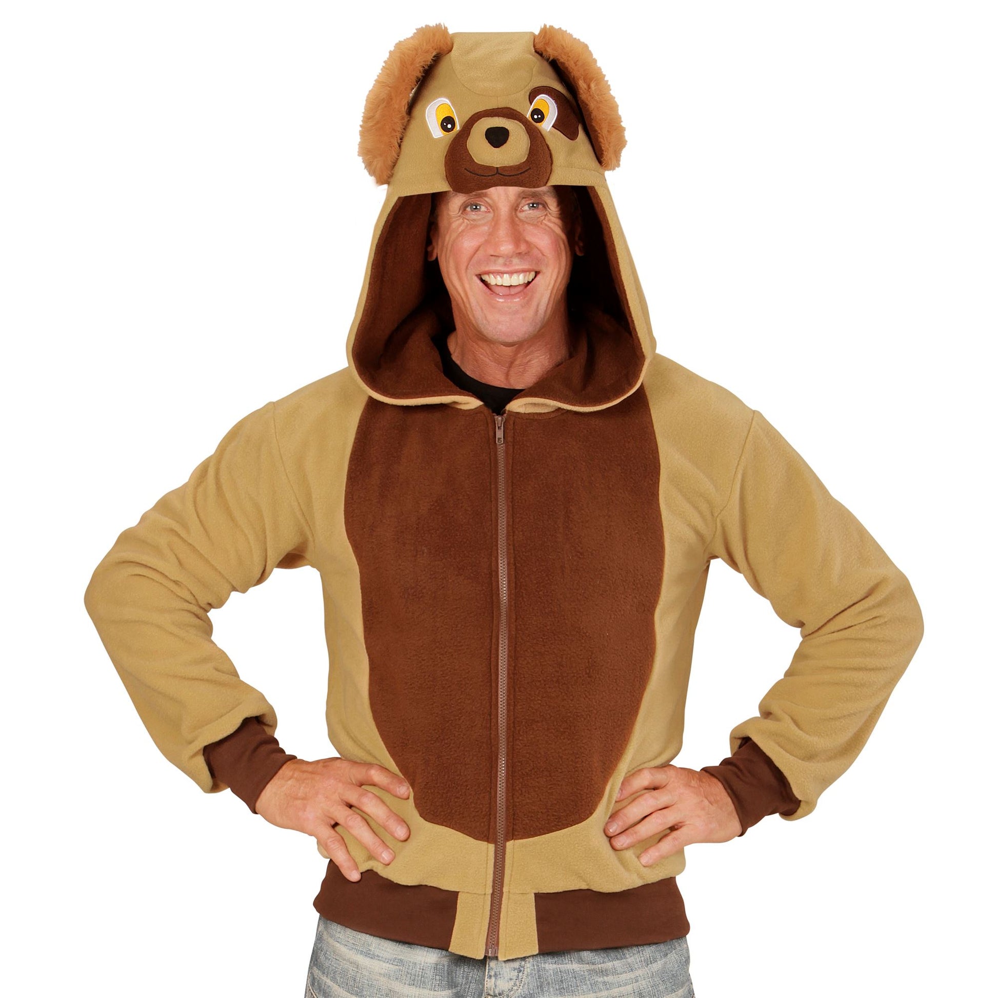 "HUND" (Fleecejacke mit Kapuze) – Ansicht 3