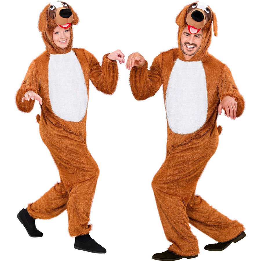 "HUND FUNNY" (Overall mit Kapuze) – Vorderansicht