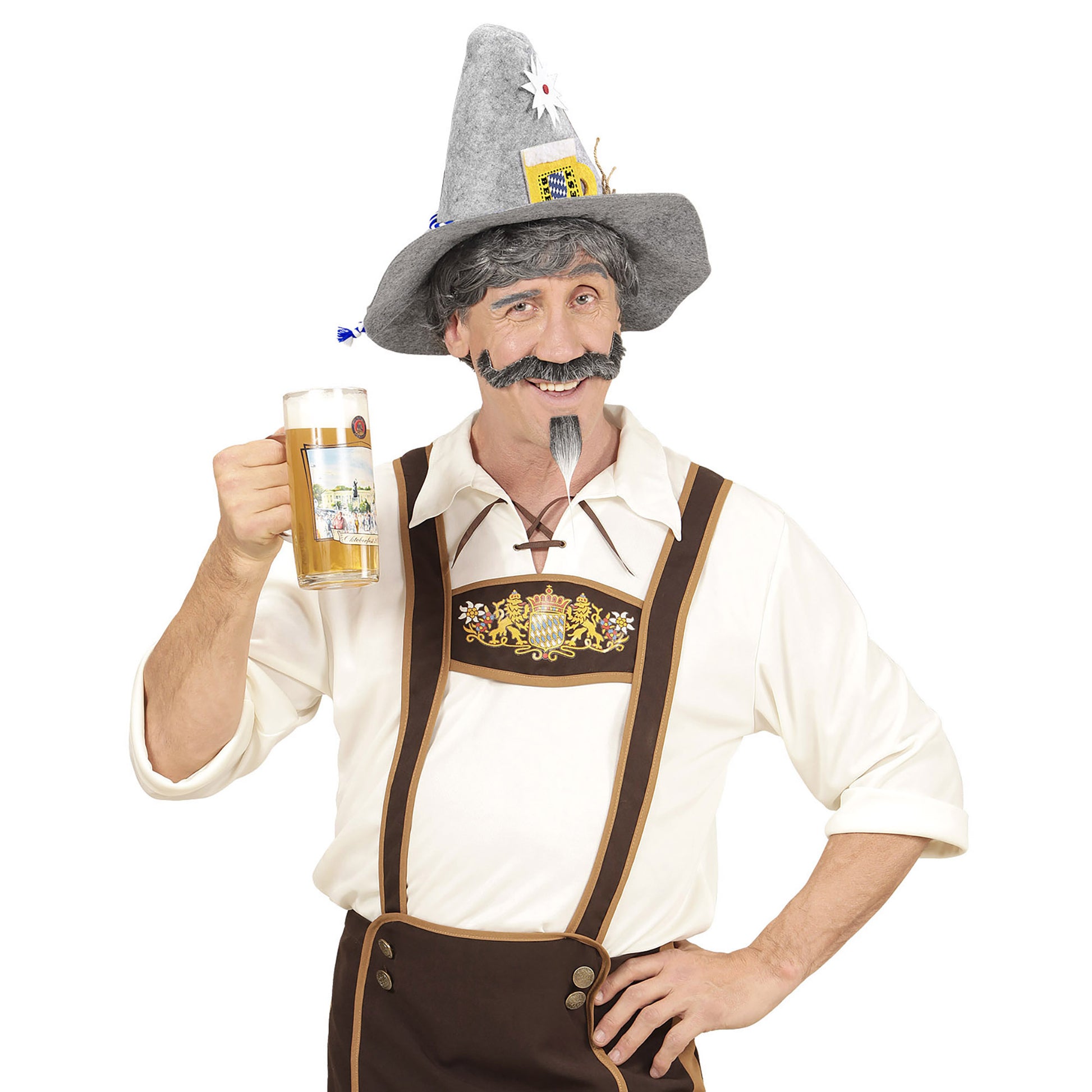 "HUT BIERFEST MIT EDELWEISS UND BIERKRUG" aus Filz – Ansicht 4