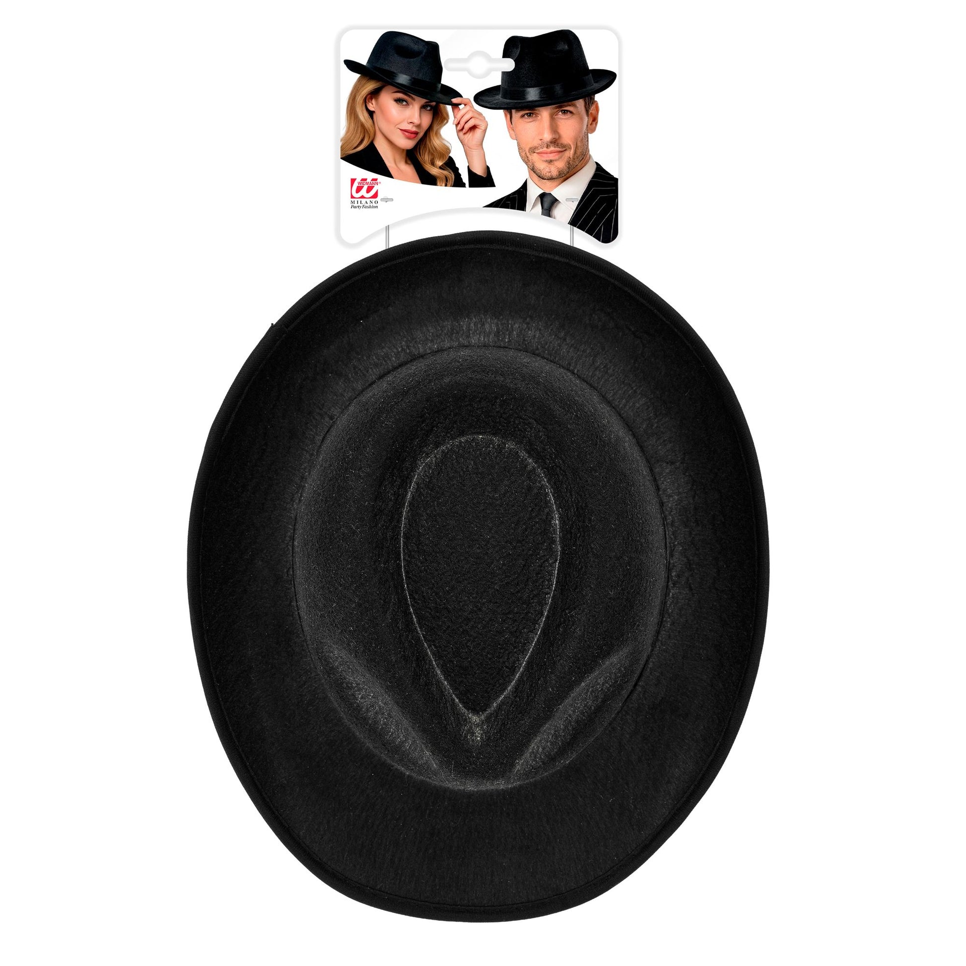"HUT FEDORA SCHWARZ MIT SCHWARZEM BAND" – Detailansicht