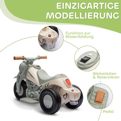 AIYAPLAY Kinder Elektro-Motorrad 6V Cremeweiss – Musik & Blasen - Fasnacht24.ch – Verpackung