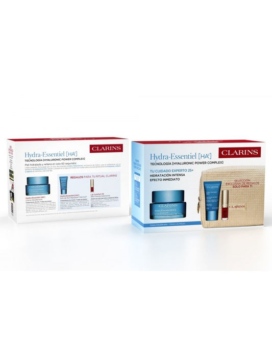 CLARINS Clarins Set Hydra Essentiel Tagescreme 50 ml Nachtcreme 15 ml Lippenpflege 5 ml Kosmetik