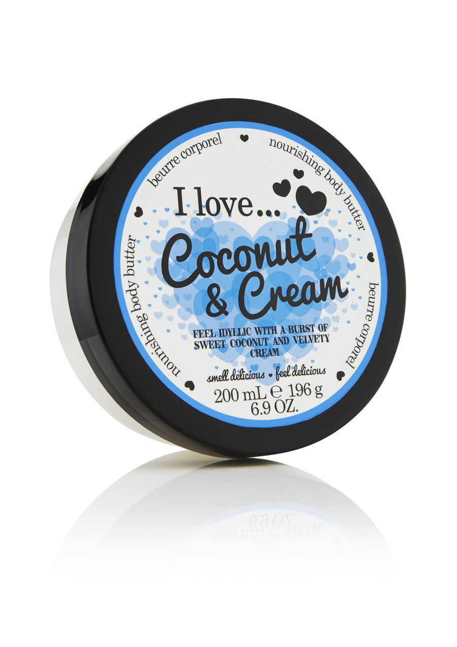 I Love I Love, Coconut & Cream, Hydratisierend, Körperbutter, 200 ml Regular