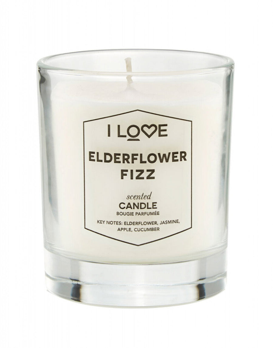 I Love I Love, Elderflower Fizz, Himbeere, Duftkerze, 160 g Regular