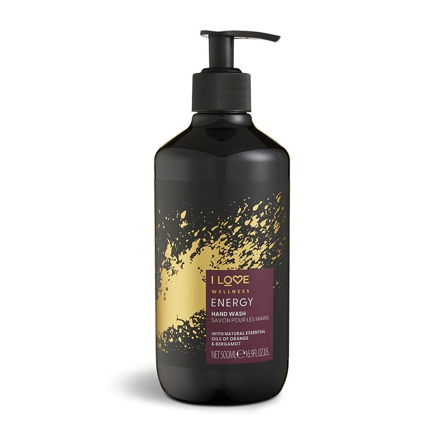 I Love I Love, Wellness Energy, Orange & Bergamotte, Reinigung, Flüssigseife, Für Hände, 500 ml Regular