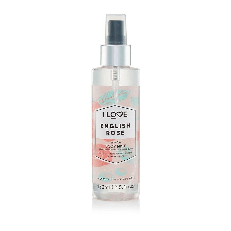 I Love I Love, English Rose, Erfrischend, Körperspray, 165 ml Regular