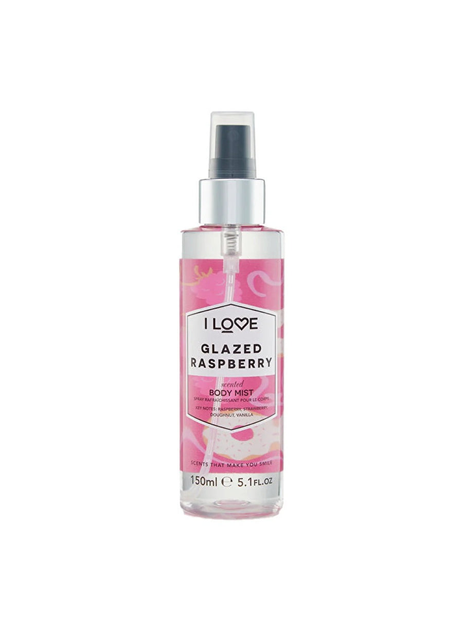 I Love I Love, Signature Collection, Nebelspray, Glasierte Himbeere, Über den ganzen Körper, 165 ml Regular