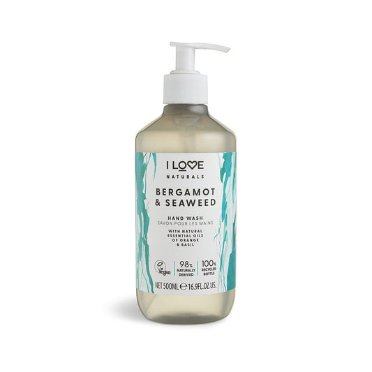 I Love I Love, Naturals Collection, Bergamotte & Seetang, Flüssigseife, Für Hände, 500 ml Regular