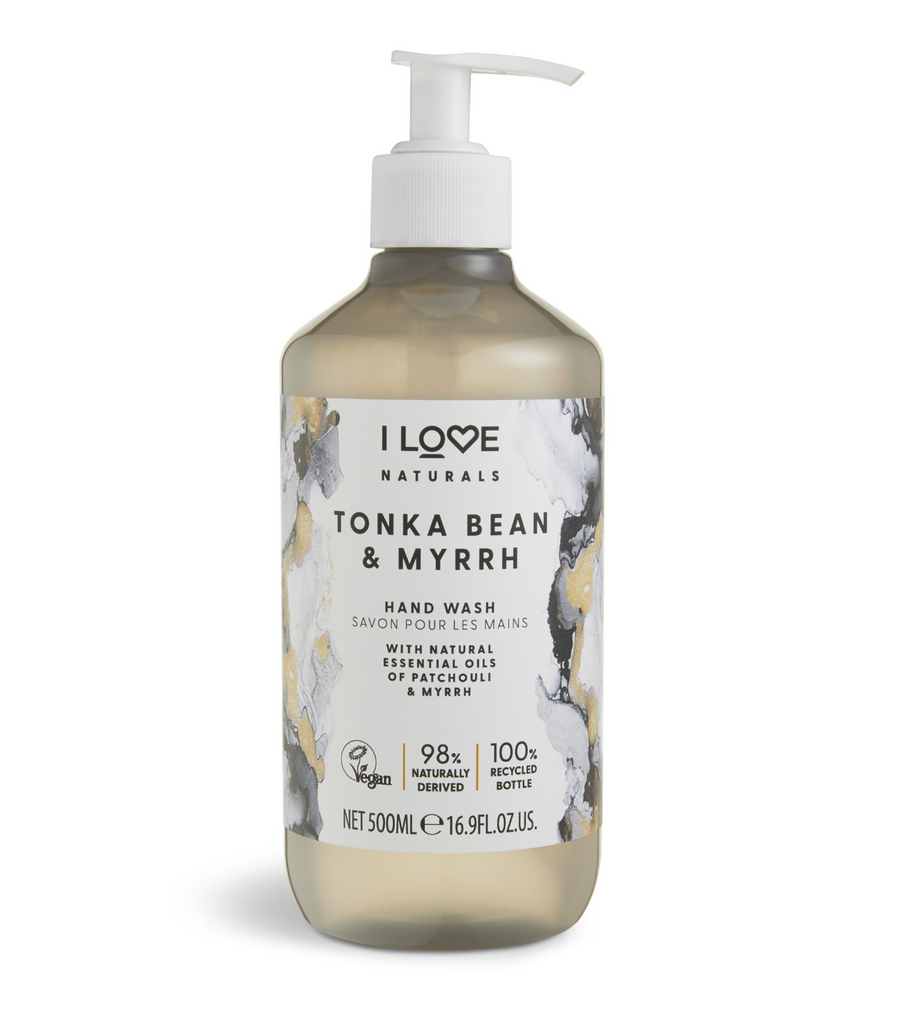 I Love I Love, Naturals Collection, Tonkabohne & Myrrhe, Flüssigseife, Für Hände, 500 ml Regular