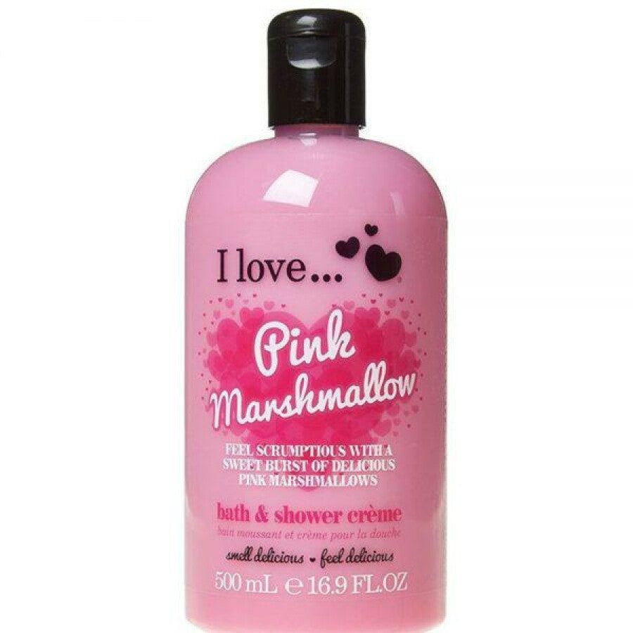 I Love, Pink Marshmallow, Provitamin B5, Exotische Früchte, Reinigung und Hydratisierung, Duschgel, Für alle Hauttypen, 500 ml