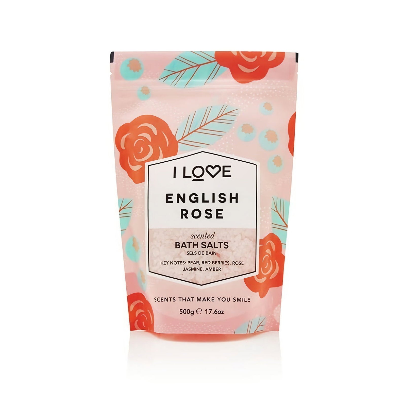I Love I Love, Signature Collection, Englische Rose, Badesalz, 500 g Regular