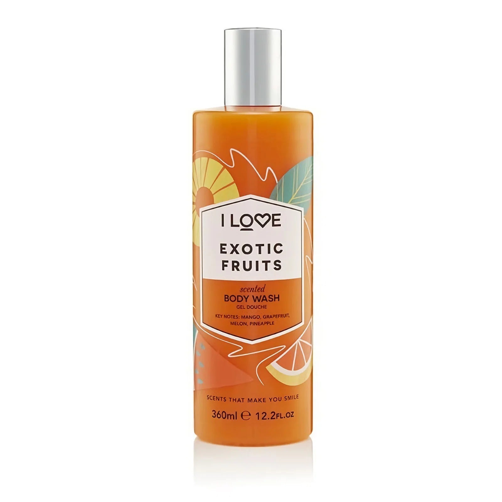 I Love I Love, Signature Collection, Parabenfrei, Reinigung, Exotische Früchte, Duschgel, 360 ml Regular