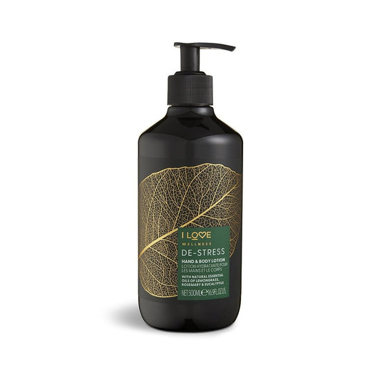 I Love I Love, Wellness De-Stress, Vegan, Feuchtigkeitsspendend und weichmachend, Rosmarin, Eukalyptus & Zitronengras, Lotion