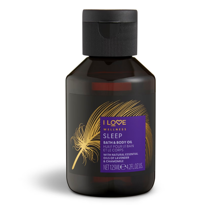 I Love I Love, Wellness Sleep, Vitamin E, Hydra-nährend, Lavendel, Körperöl, 125 ml Regular