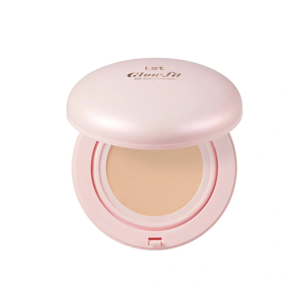 I.ST, Glow Fit BB Sun Cushion, Brightening & Illuminating, BB Kompaktcreme, 01, Rein, SPF 50, 12 g