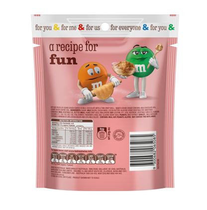 M&M´s Cookie Dough Schokolinsen 120g – Detailansicht