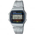 CASIO COLLECTION & VINTAGE CASIO Vintage ICONIC Classic Silver digitale Armbanduhr A168WA-1WDF – Seitenansicht