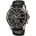 CASIO EDIFICE Mod. CLASSIC CHRONOGRAPH, LEATHER - BLACK