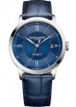 BAUME&MERCIER BAUME & MERCIER Classima Date Blue Armbanduhr mit blauem Zifferblatt – Detailansicht