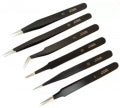 WATCHMAKER TOOLS Pinzetten-Set mit 6 Pinzetten aus emailliertem Stahl – Detailansicht