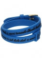 IL MEZZOMETRO Mod. I LOVE YOU GOLD BUCKLE EDITION - BLUE - Bracciale in silicone/silicone bracelet BMG1705 Schmuck Blau ansicht-2