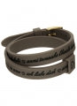 IL MEZZOMETRO Mod. I LOVE YOU GOLD BUCKLE EDITION - GREY - Bracciale in silicone/silicone bracelet BMG1703 Schmuck Gold ansicht-2