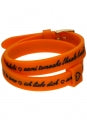 IL MEZZOMETRO Mod. I LOVE YOU GOLD BUCKLE EDITION - ORANGE - Bracciale in silicone/silicone bracelet BMG1710 Schmuck Gold ansicht-2