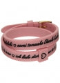 IL MEZZOMETRO Mod. I LOVE YOU GOLD BUCKLE EDITION - PINK - Bracciale in silicone/silicone bracelet BMG1712 Schmuck Gold ansicht-2