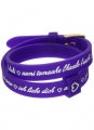IL MEZZOMETRO Mod. I LOVE YOU GOLD BUCKLE EDITION - PURPLE - Bracciale in silicone/silicone bracelet BMG1707 Schmuck Gold ansicht-2
