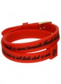 IL MEZZOMETRO Mod. I LOVE YOU GOLD BUCKLE EDITION - RED - Bracciale in silicone/silicone bracelet BMG1709 Schmuck Gold ansicht-2