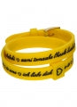 IL MEZZOMETRO Mod. I LOVE YOU GOLD BUCKLE EDITION - YELLOW - Bracciale in silicone/silicone bracelet BMG1711 Schmuck Gold ansicht-2