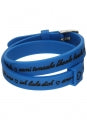 IL MEZZOMETRO Mod. I LOVE YOU SILVER BUCKLE EDITION - BLUE - Bracciale in silicone/silicone bracelet BM1705 Schmuck Blau ansicht-2