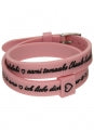IL MEZZOMETRO Mod. I LOVE YOU SILVER BUCKLE EDITION - PINK - Bracciale in silicone/silicone bracelet BM1712 Schmuck Silber ansicht-2