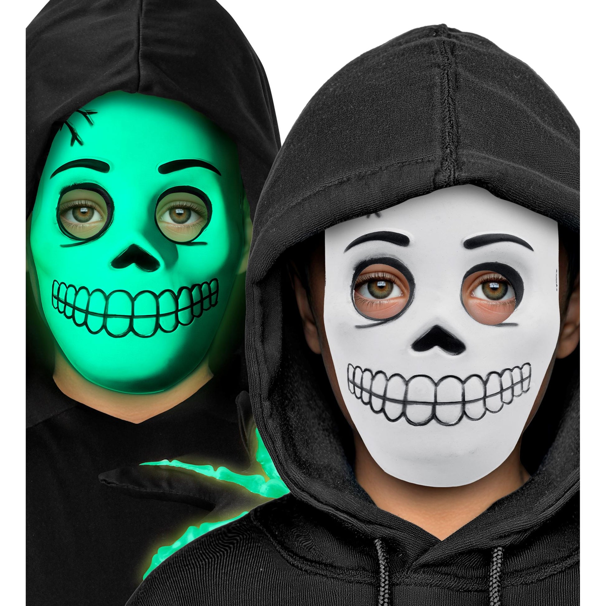 "IM DUNKELN LEUCHTENDE EVA TOTENKOPFMASKE" – Ansicht 4