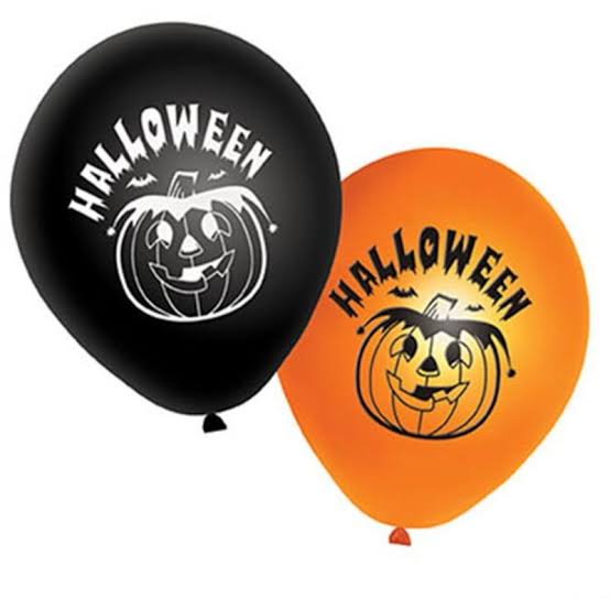 FunnyFashion Halloween Latex Luftballons – 20 Schwarz Orange Kürbis