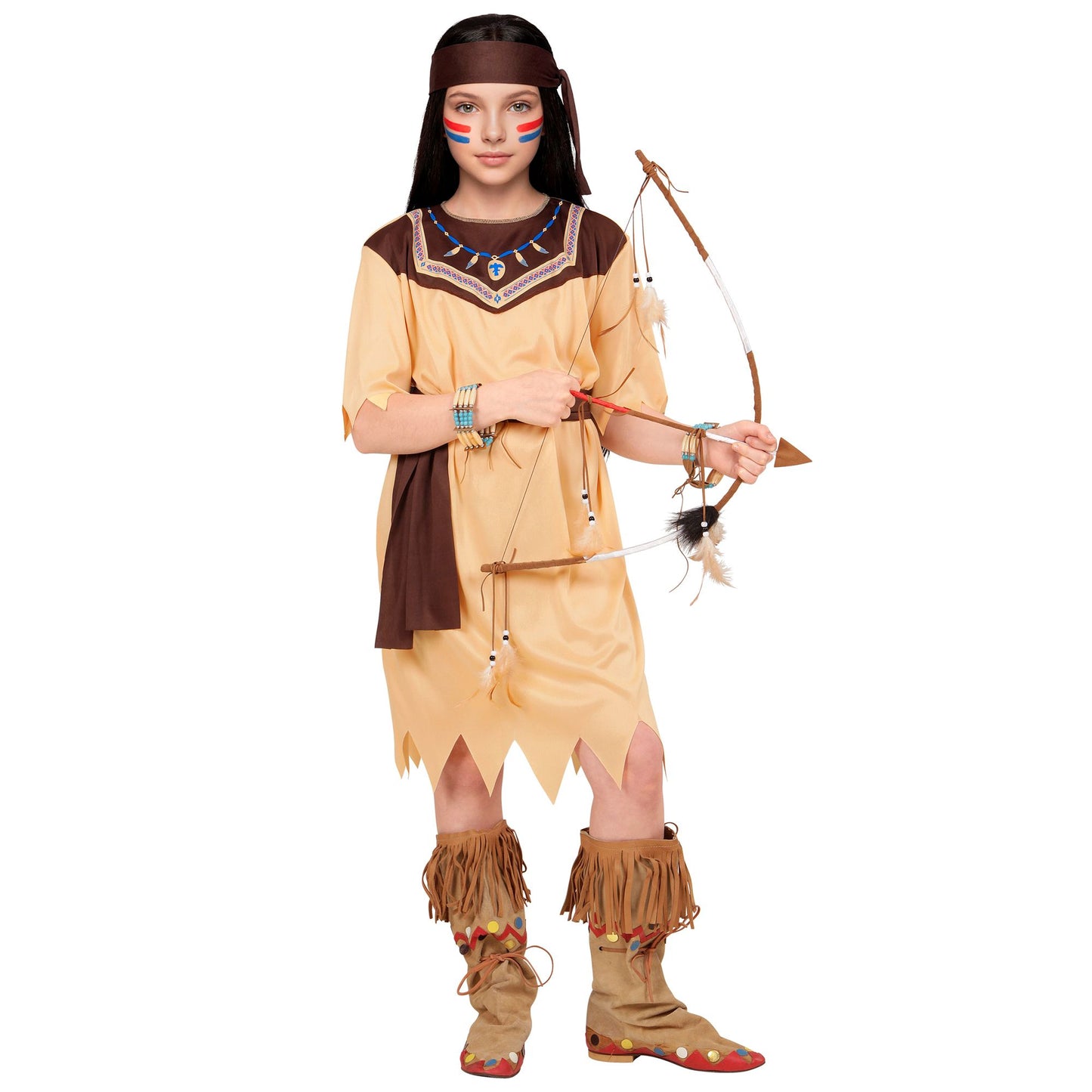 "INDIAN GIRL" (Kleid, Gürtel, Stirnband) – Ansicht 3