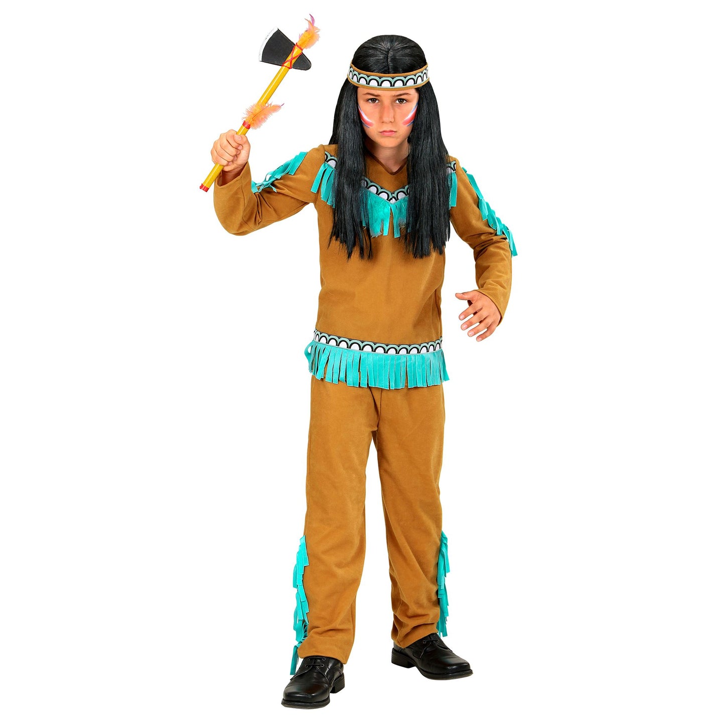 "INDIANER" (Oberteil, Hose, Stirnband) – Vorderansicht