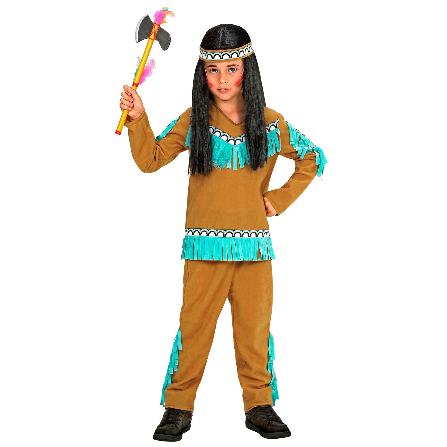"INDIANER" (Oberteil, Hose, Stirnband) – Detailansicht