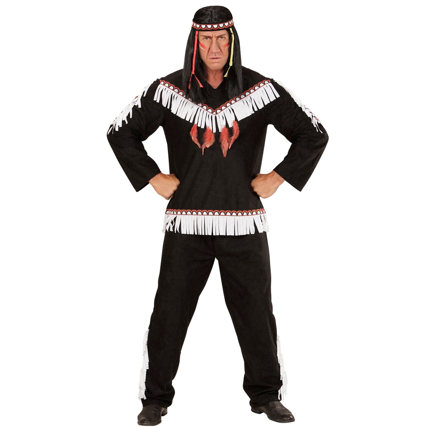 "INDIANER" (Oberteil, Hose, Stirnband) – Vorderansicht