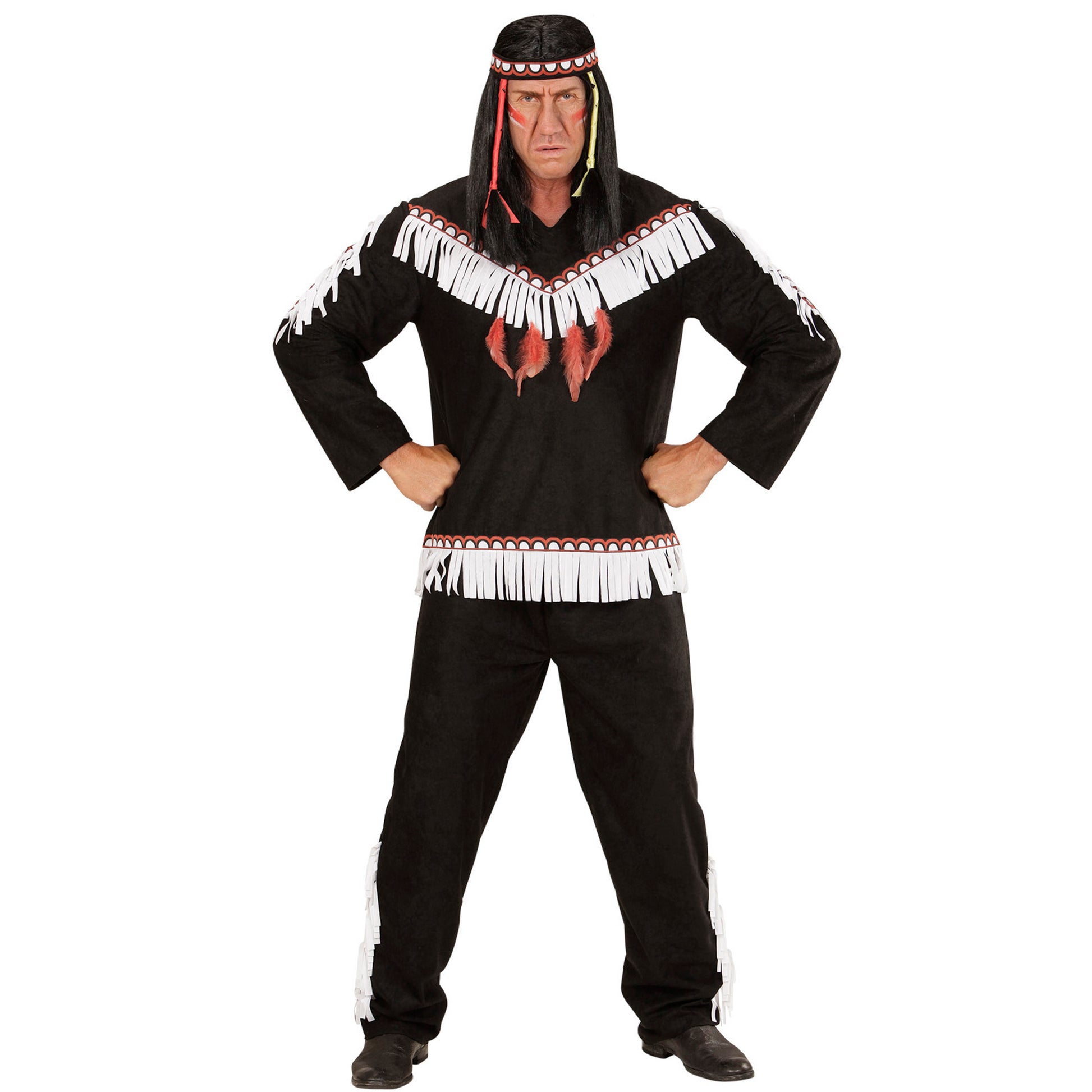 "INDIANER" (Oberteil, Hose, Stirnband) – Vorderansicht