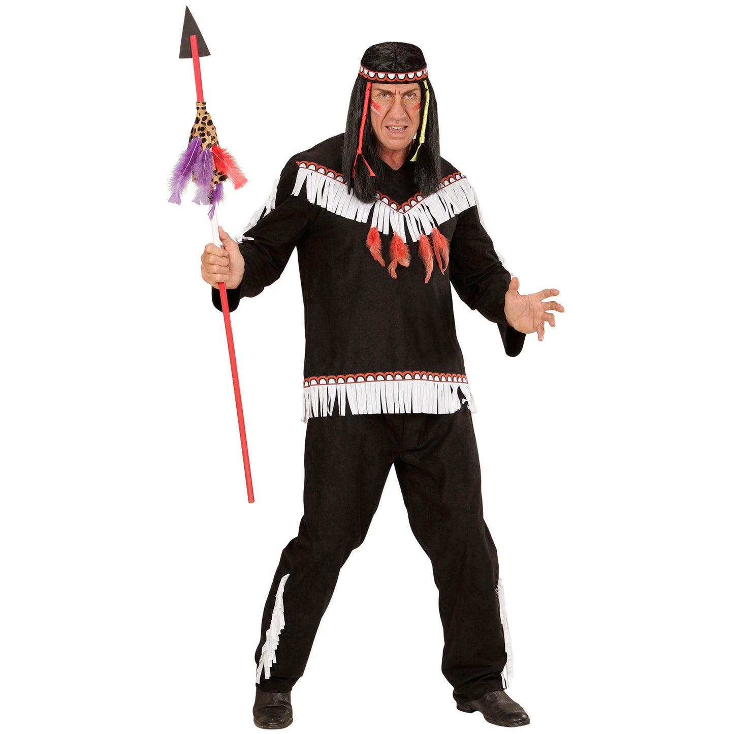 "INDIANER" (Oberteil, Hose, Stirnband) – Detailansicht
