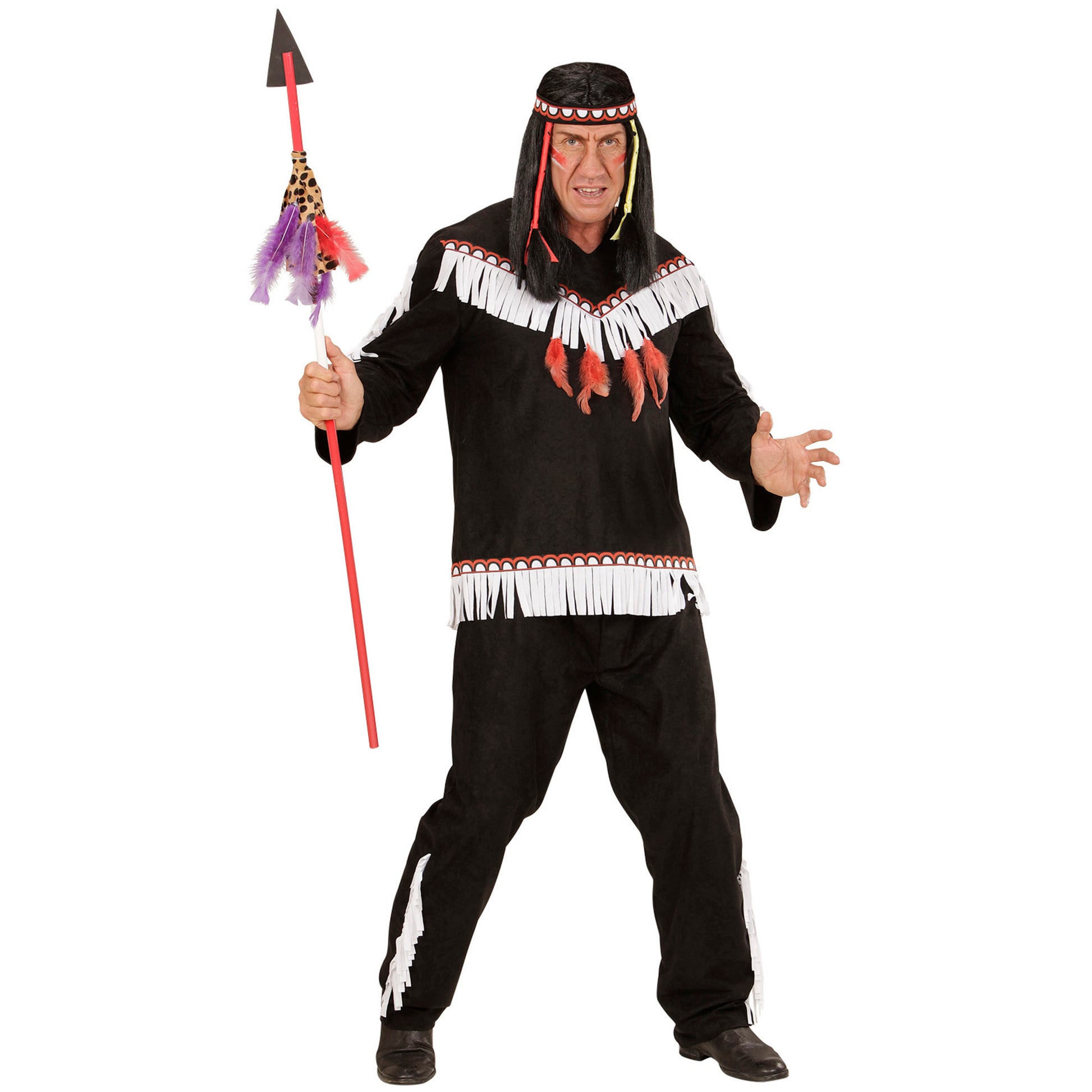 "INDIANER" (Oberteil, Hose, Stirnband) – Detailansicht