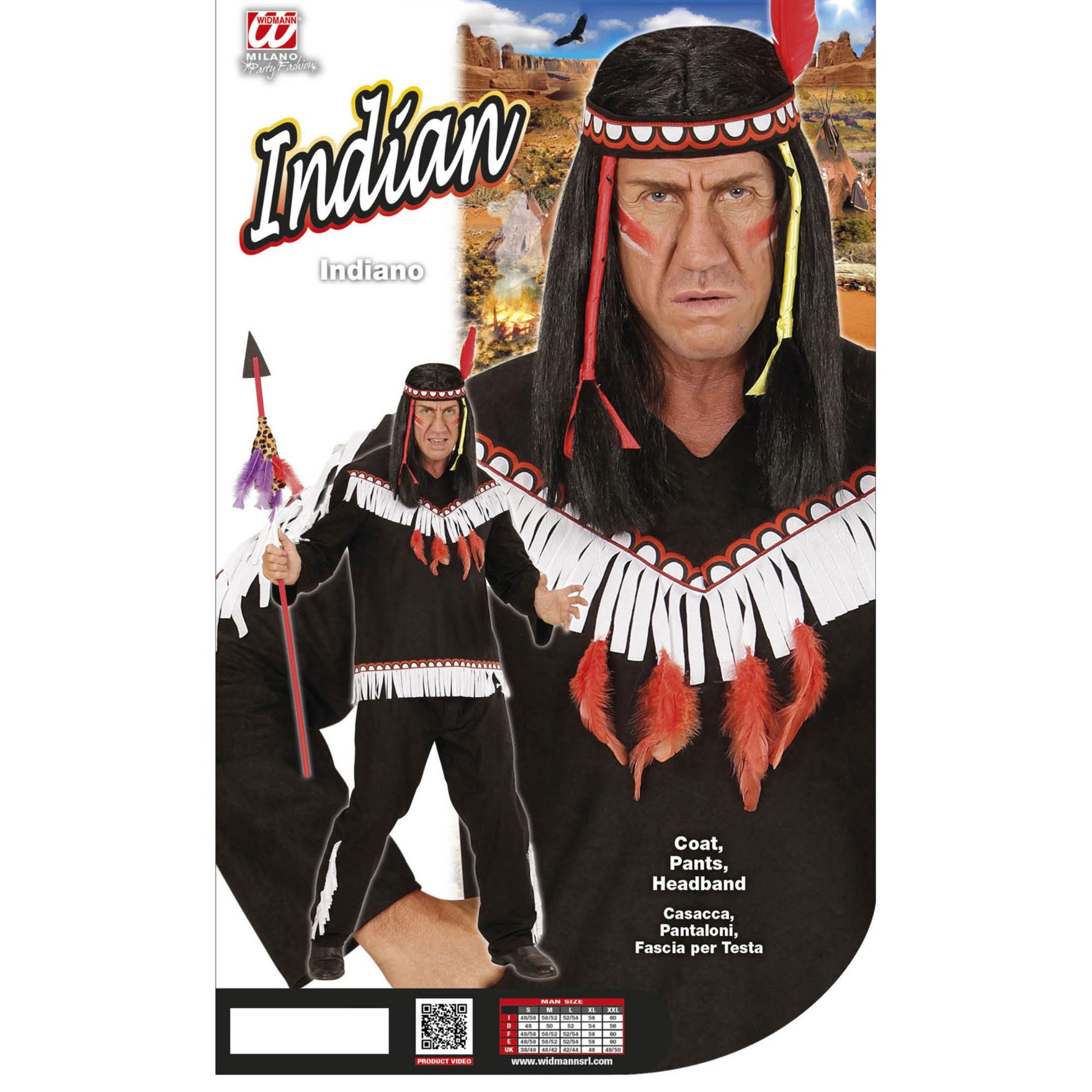 "INDIANER" (Oberteil, Hose, Stirnband) – Ansicht 4