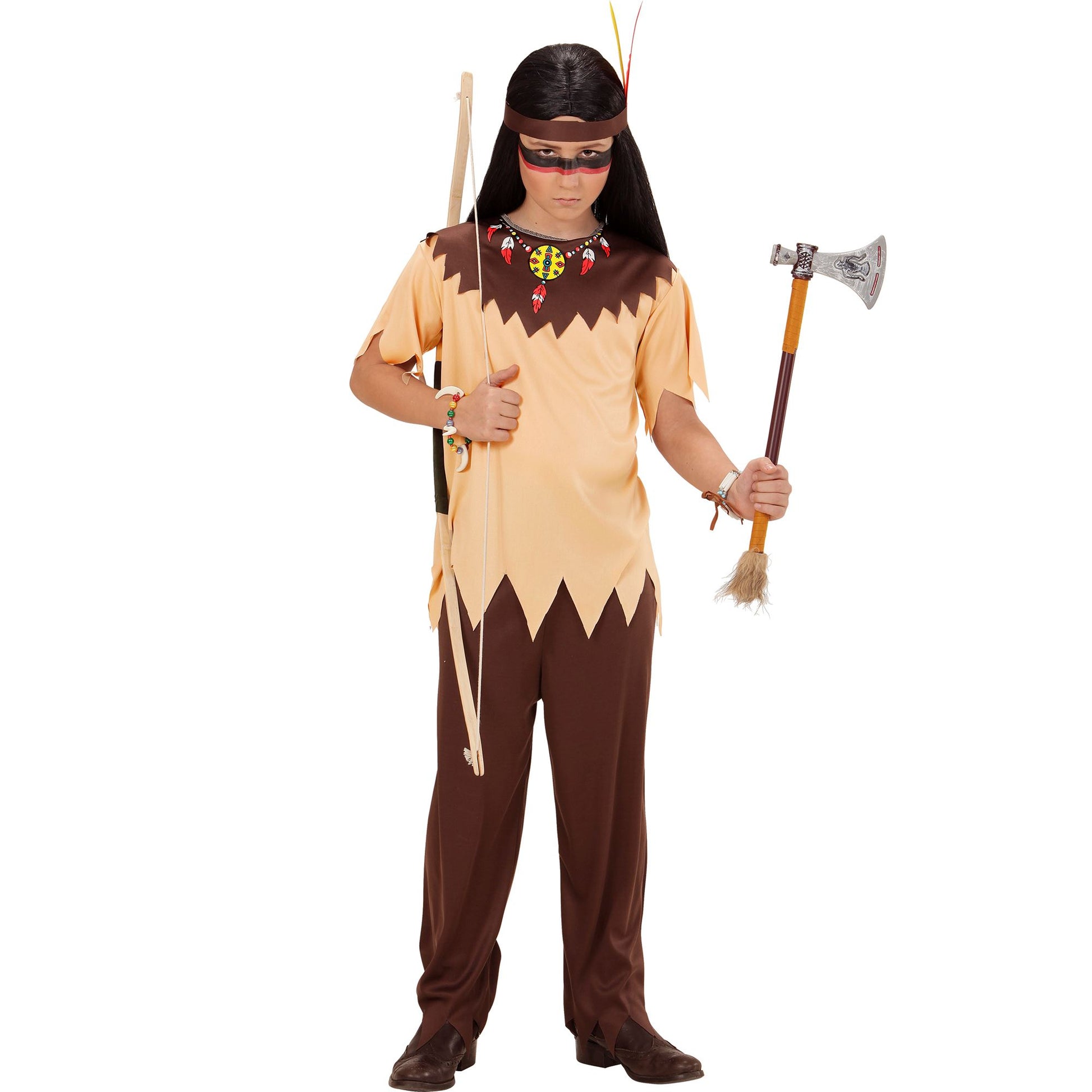 "INDIANER" (Oberteil, Hose, Stirnband) – Detailansicht